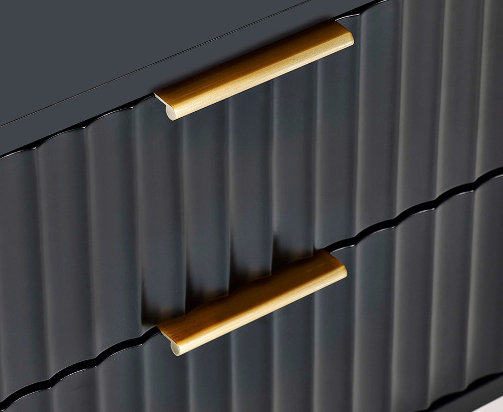 Range Lamp Table Matte Black Handle Detail