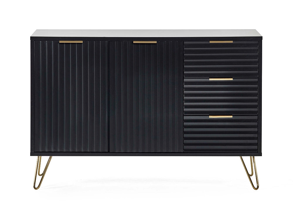 Range 2 Door 2 Drawer Sideboard Matte Black 2