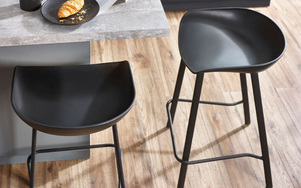 Remi Barstool in Black Finish in Kitchen Setting