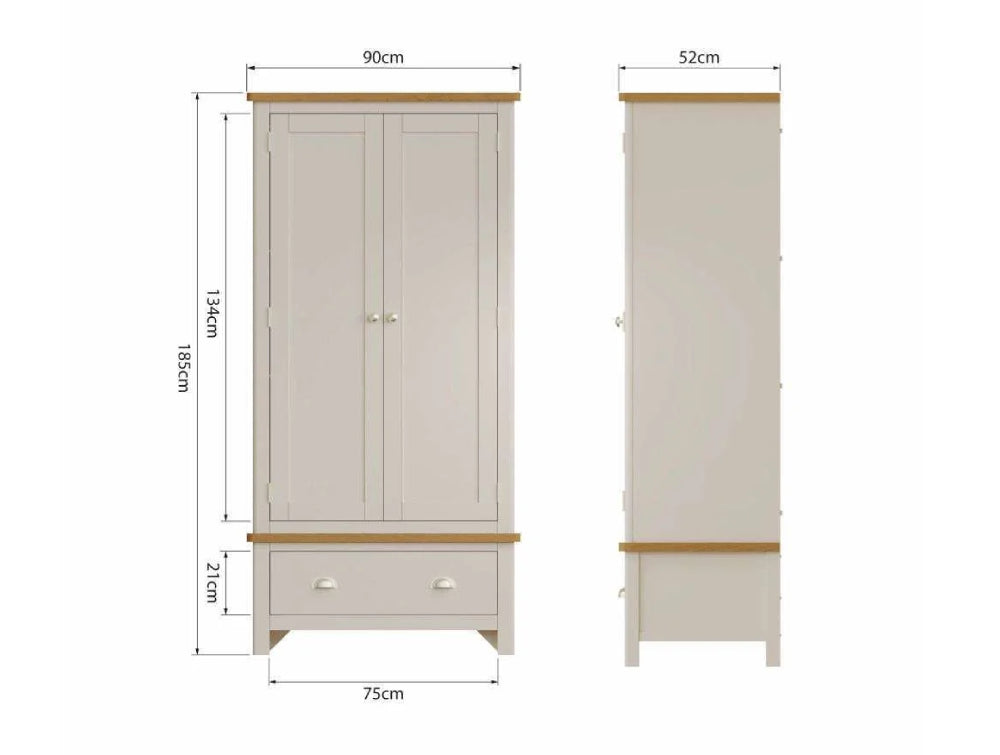 Remy Gents Wardrobe Truffle Dimensions