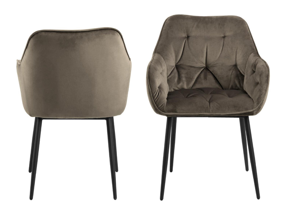 Rica Upholstered Dining Chair Beige 2