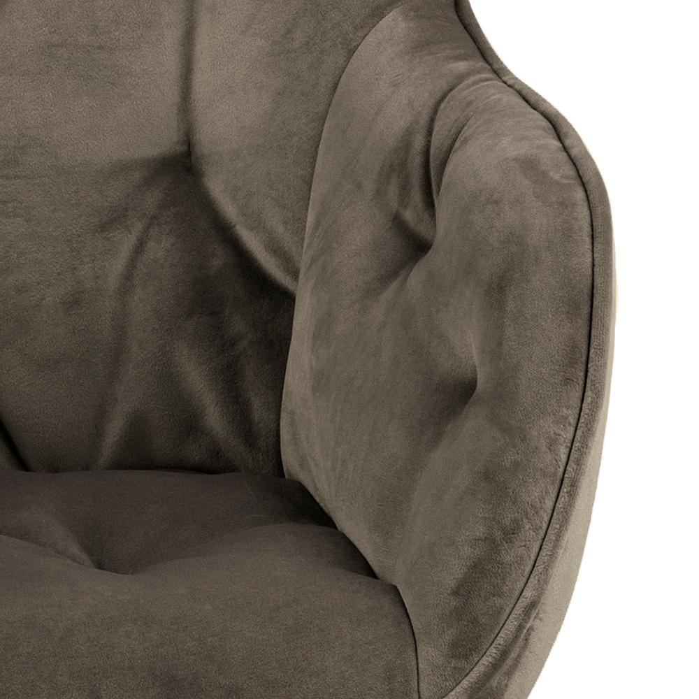 Rica Upholstered Dining Chair Beige Armrest Detail