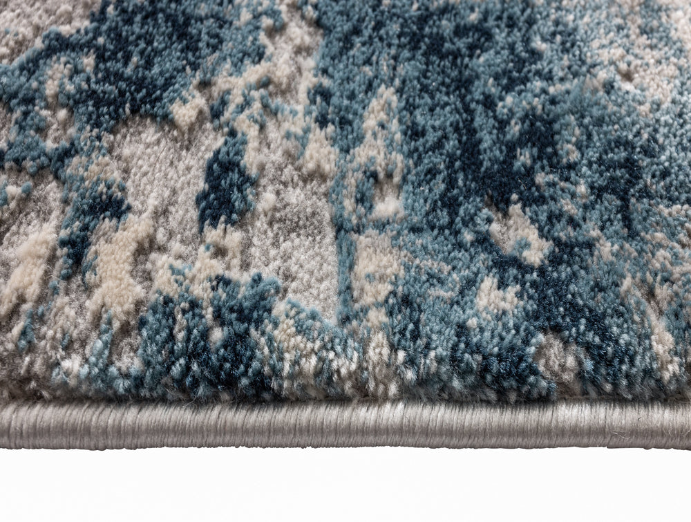 Riley Soft Blue Finish Rug