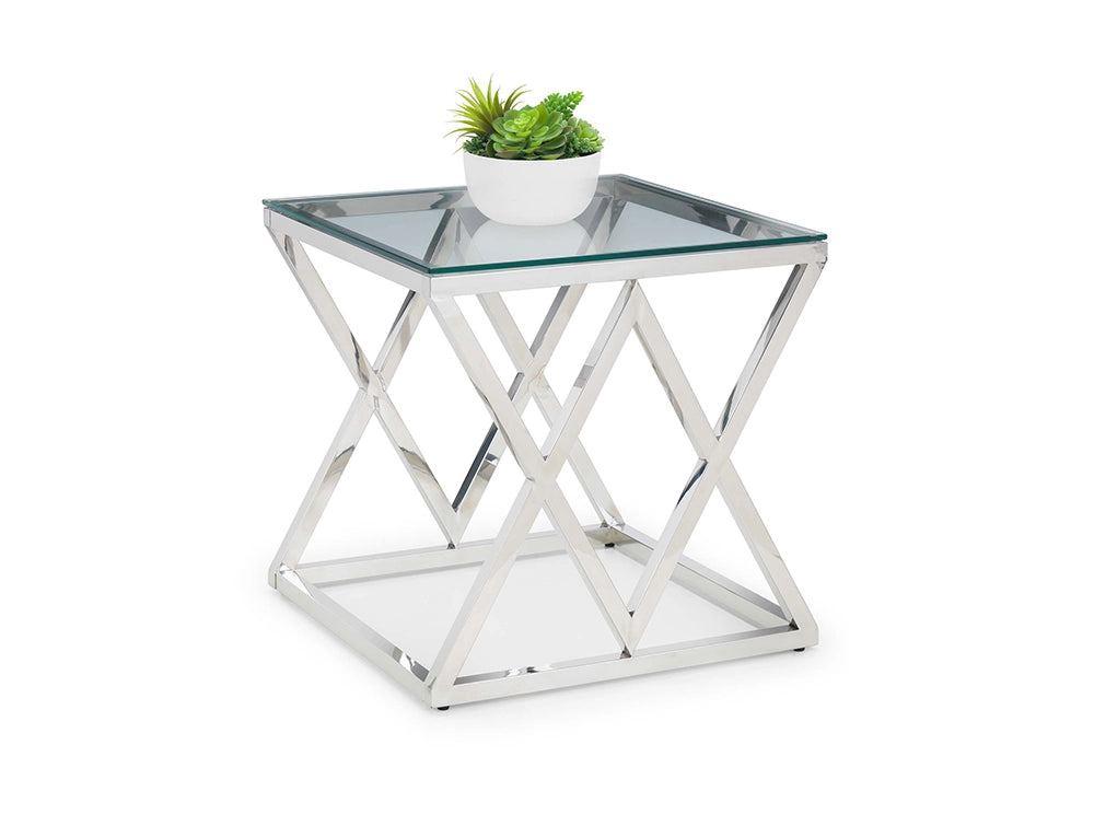 Ritz Glass Top Lamp Table 2