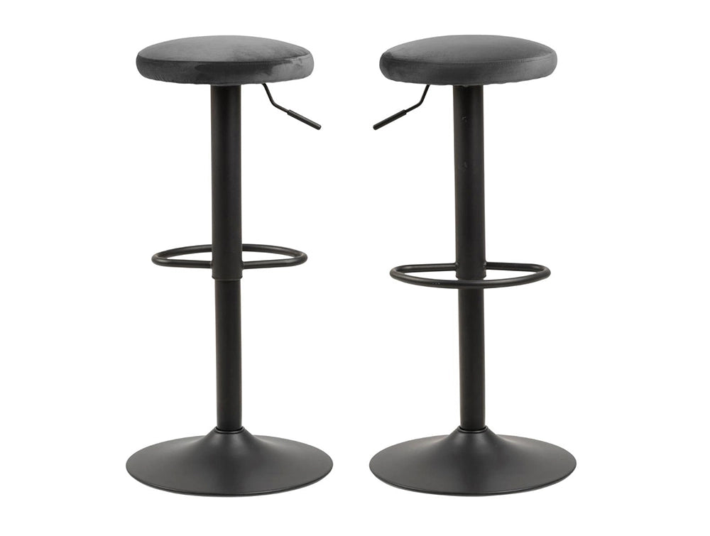 Robin Bar Stool with Footrest Dark Grey 3