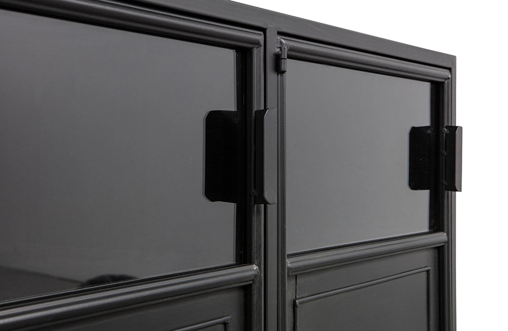 Ronda Industrial Sideboard Black Handle Detail