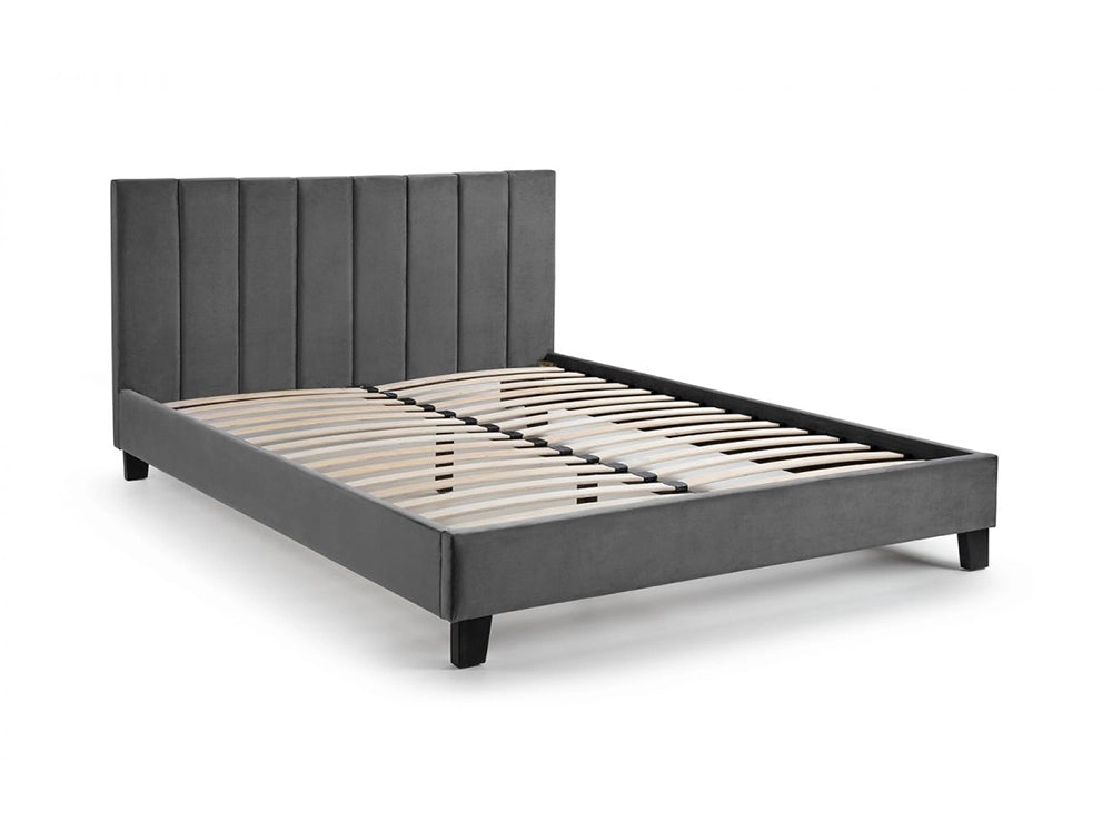 Rosina Velvet Bed In A Box Grey 2