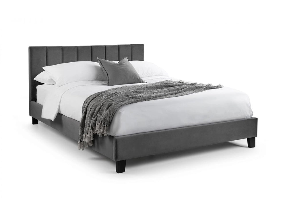 Rosina Velvet Bed In A Box Grey