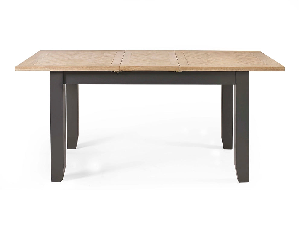Rua Extending Dining Table Dark Grey 2