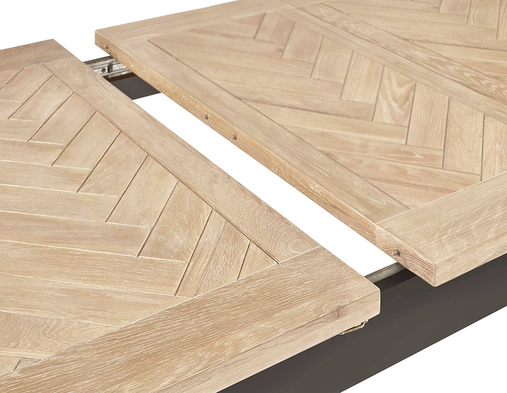 Rua Extending Dining Table Dark Grey 4