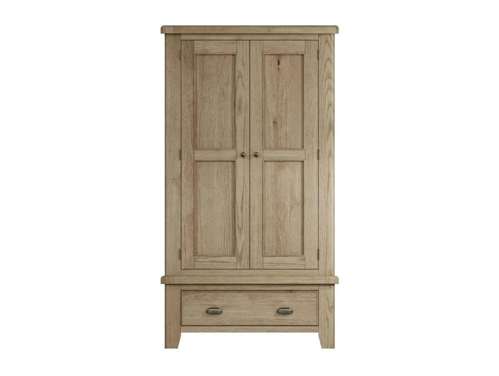Sadie 2 Door Wardrobe Smoked Oak 3