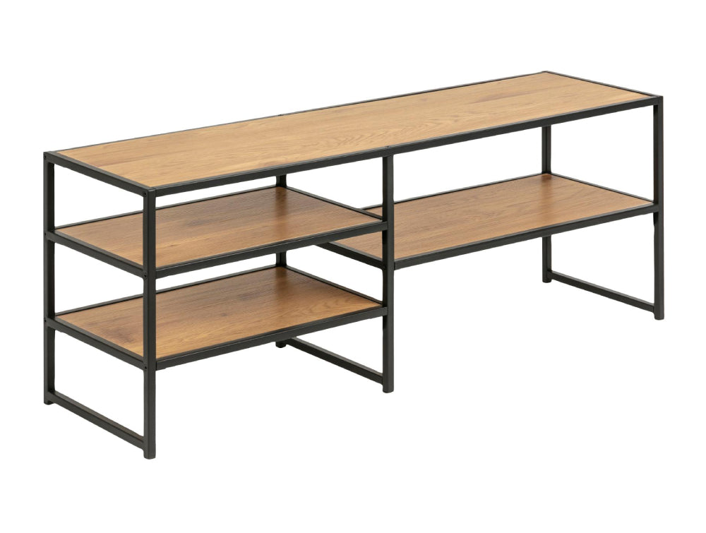 Seattle Media Unit Oak Black 3