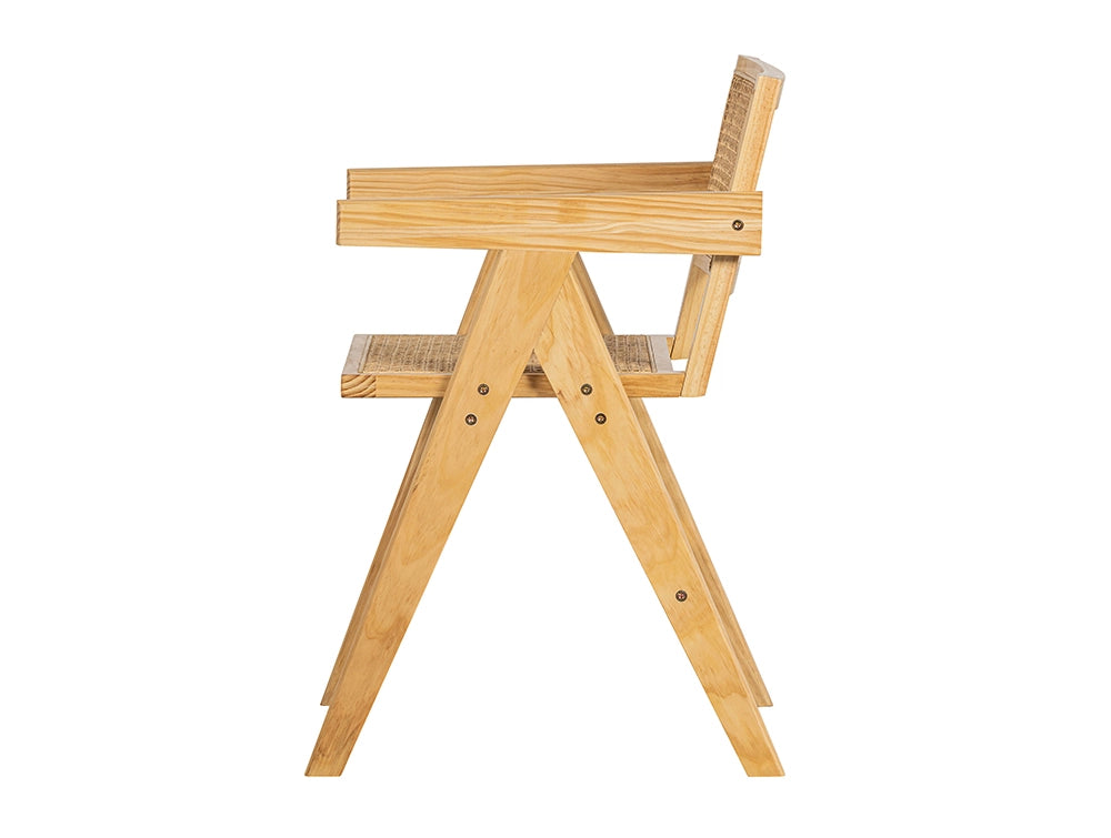 Sierra Dining Chair Natural 3 Side Detail