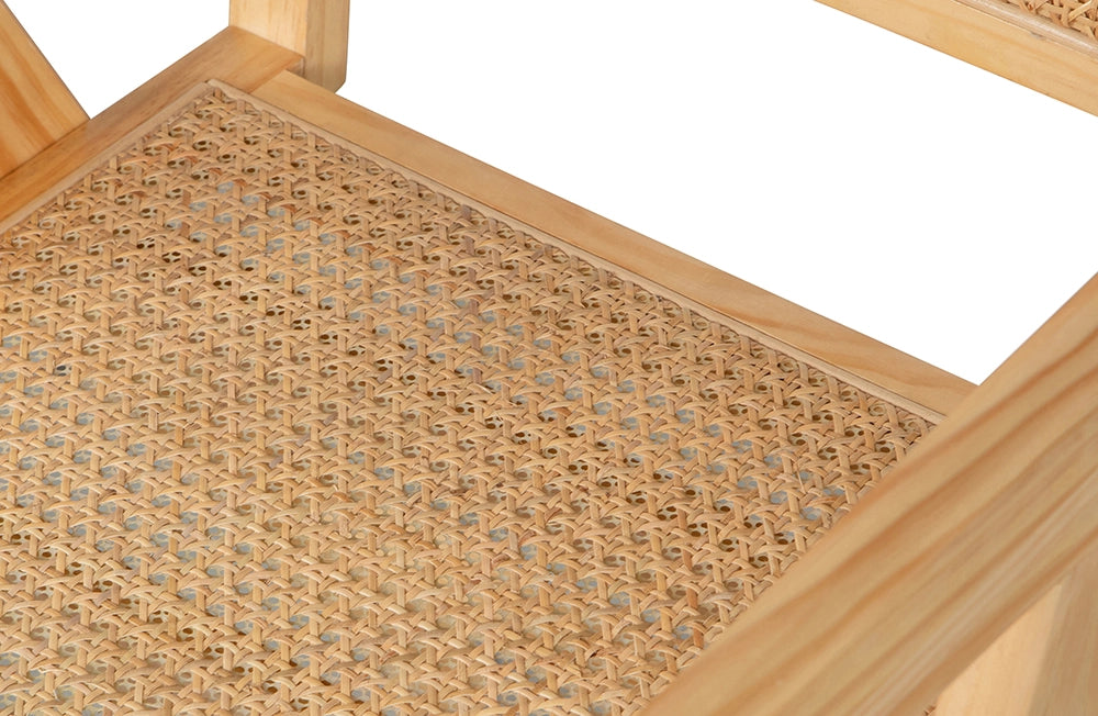 Sierra Dining Chair Natural 5 Seat Close Up Detail