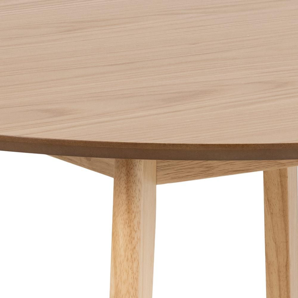 Sierra Round Dining Table Oak Edge Detail 3
