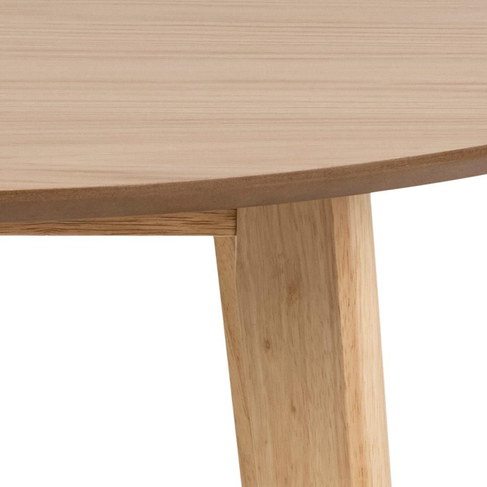 Sierra Round Dining Table Oak Edge Detail