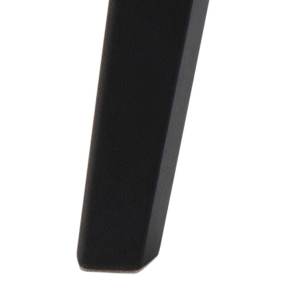 Sierra Round Dining Table Oak and Black Leg Detail