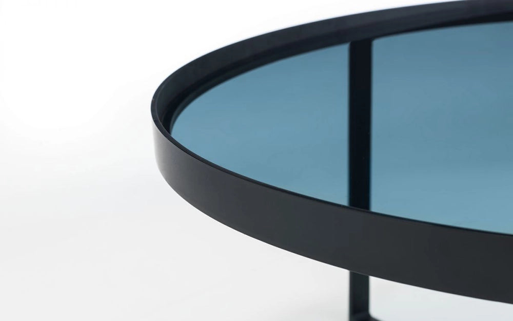 Skylar Coffee Table Smoked Glass Detail