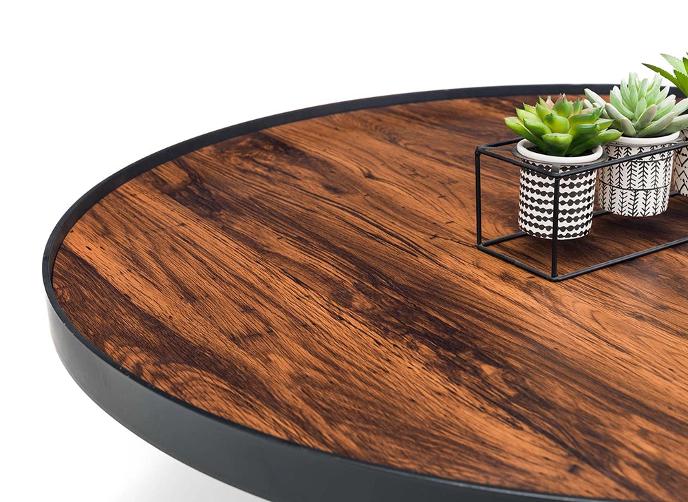 Skylar Coffee Table Walnut Top Detail