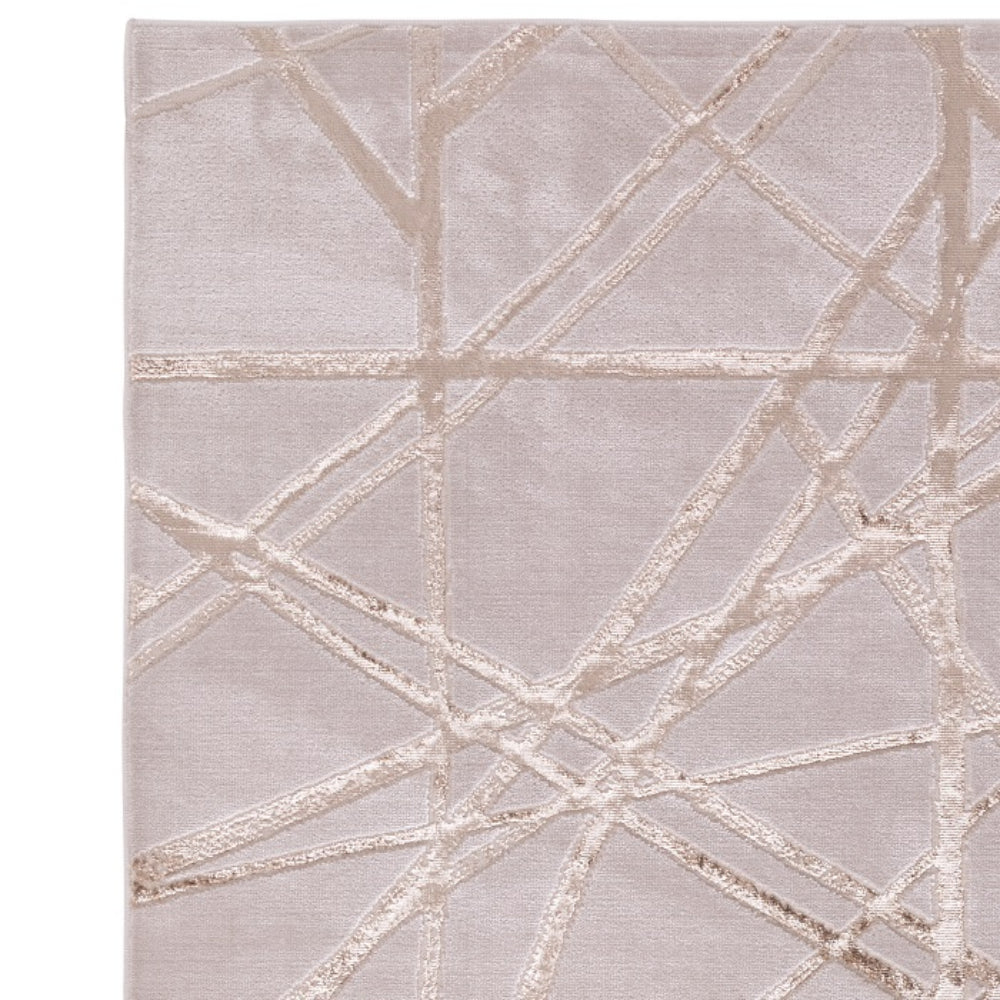 Skylar Metallic Geometric Rug 3