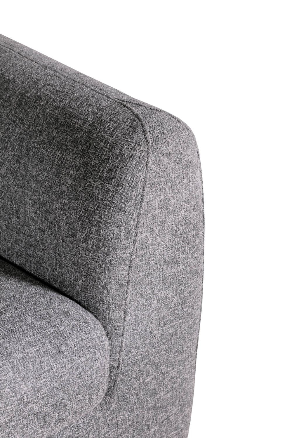 Sloane 2-Seater Sofa Grey Armrest Detail 2