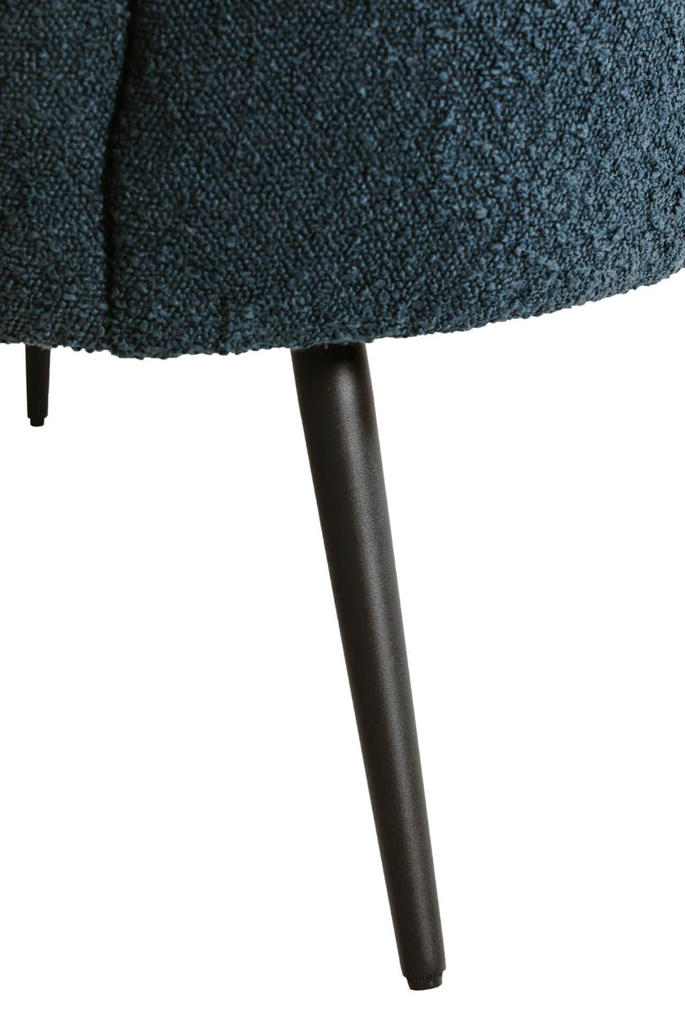 Spencer Accent Chair Navy Leg Detail