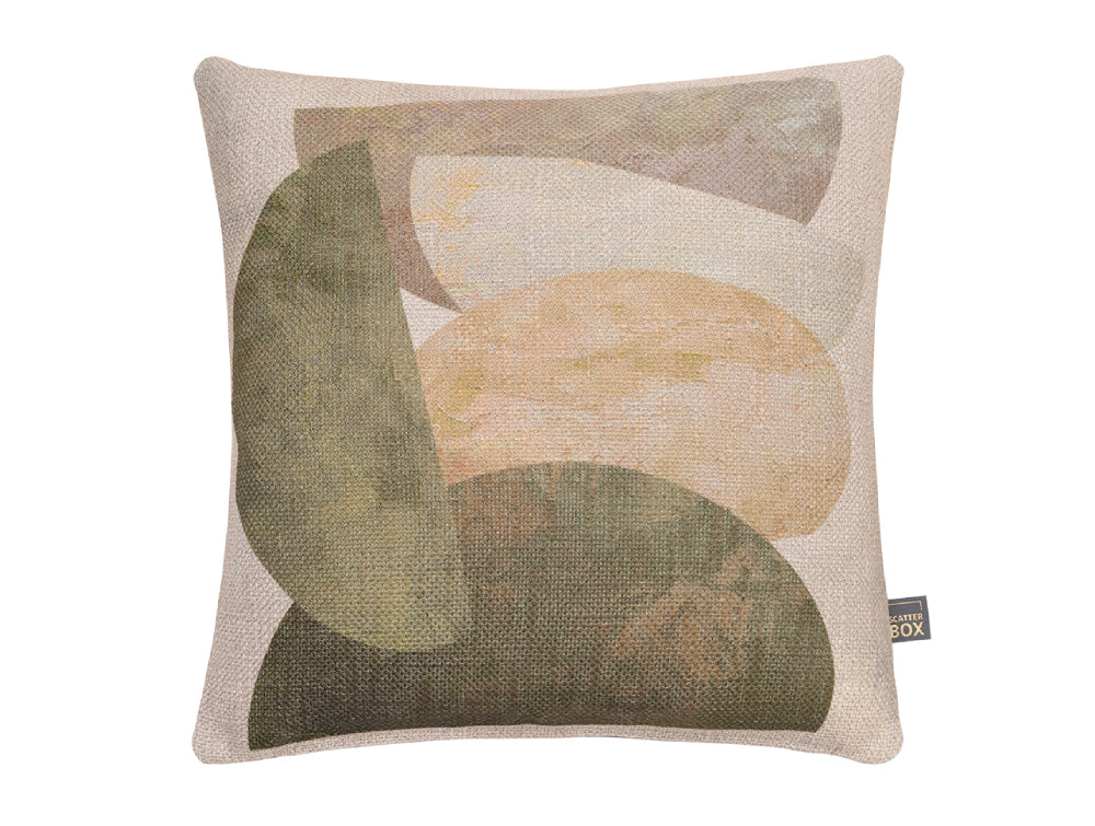 Stack Square Shaped Cushion Green