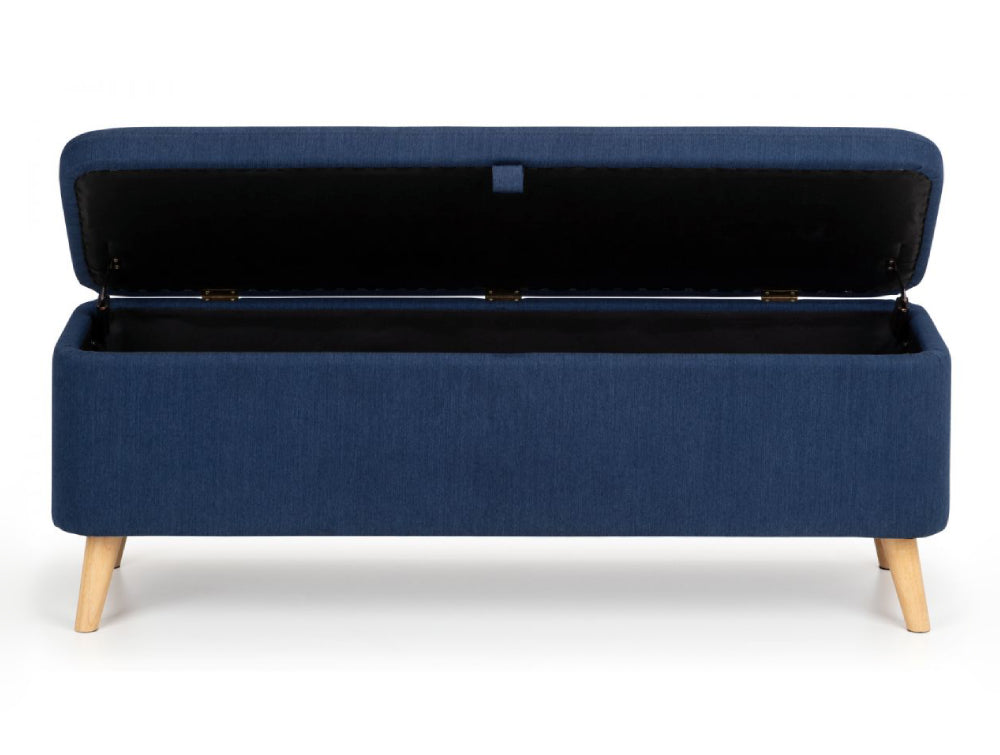 Stellar Upholstered Blanket Box Blue 2