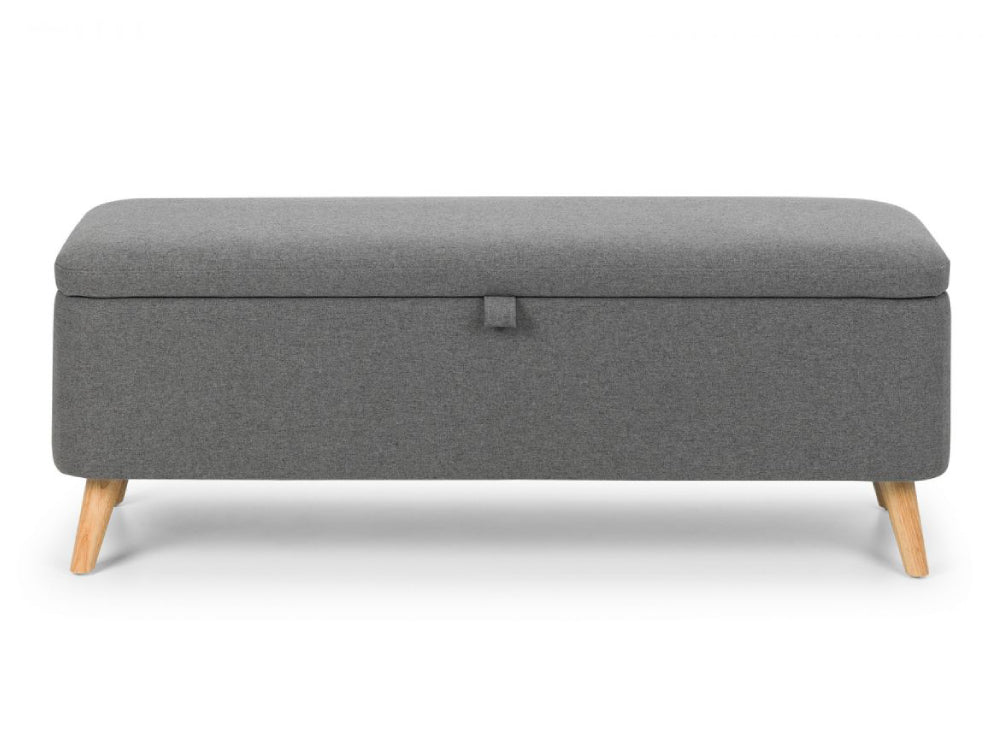 Stellar Upholstered Blanket Box Grey 2