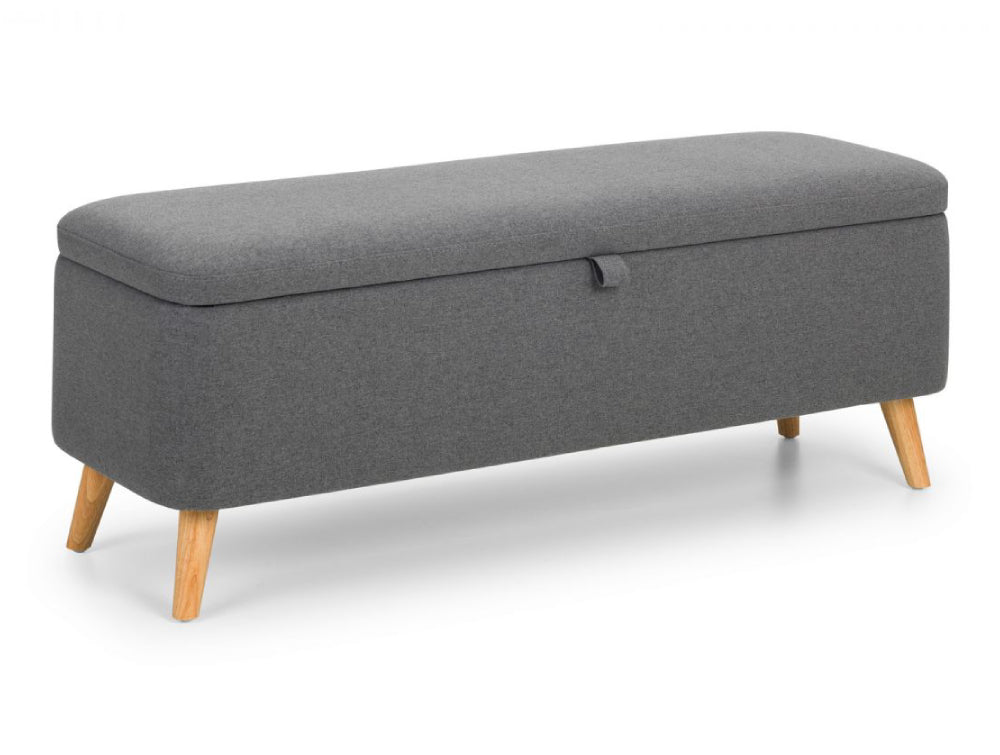 Stellar Upholstered Blanket Box Grey