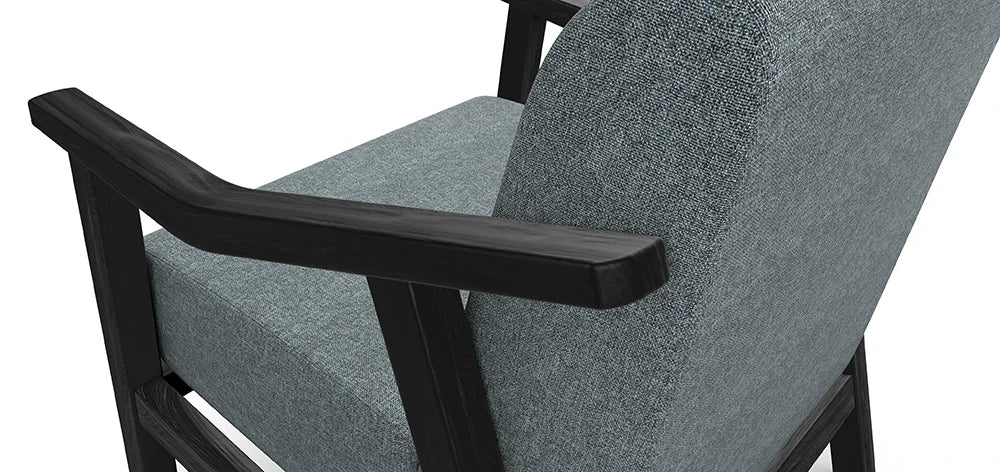 Strut Armchair with Solid Oak Frame 2