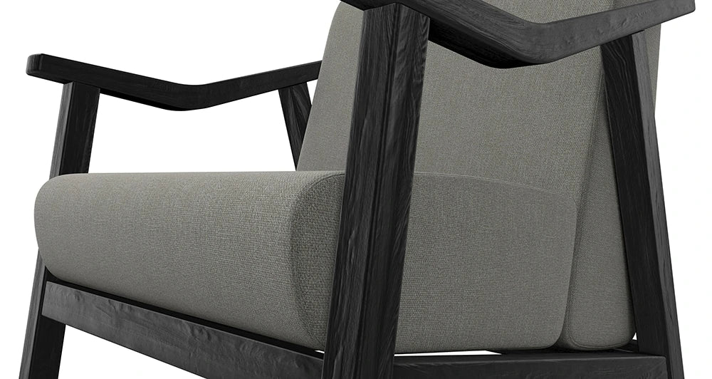Strut Armchair with Solid Oak Frame 3