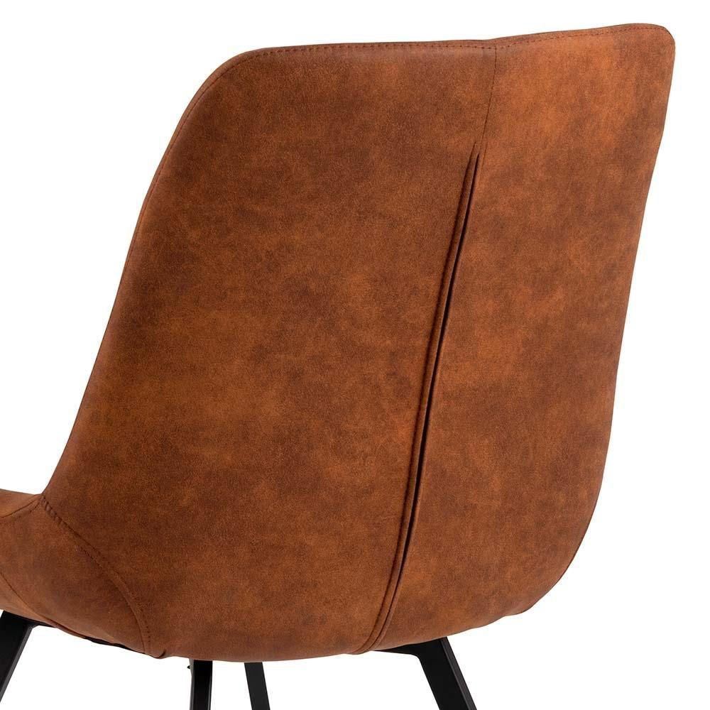 Taylor Dining Chair Camel Backrest Detail