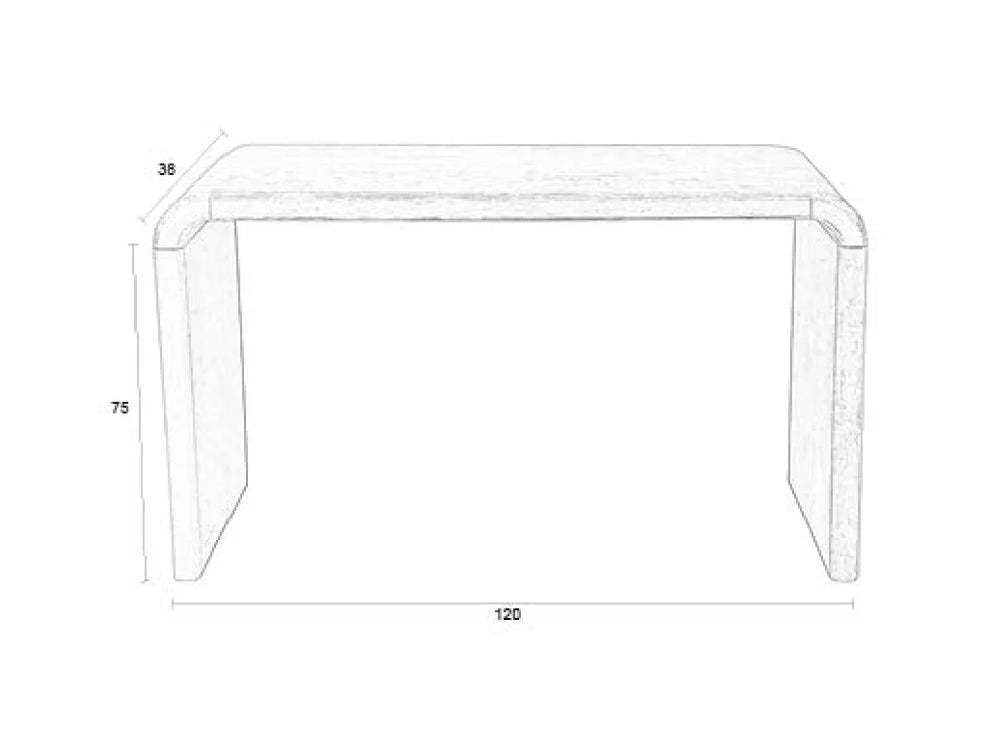 Teagan Hall Console Table Dimensions