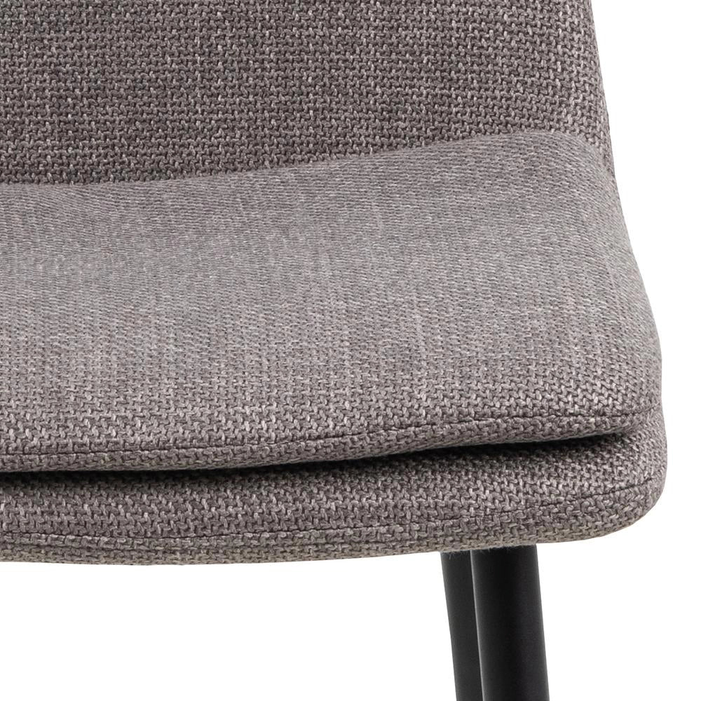 Teddi Dining Chair Brown Fabric Detail