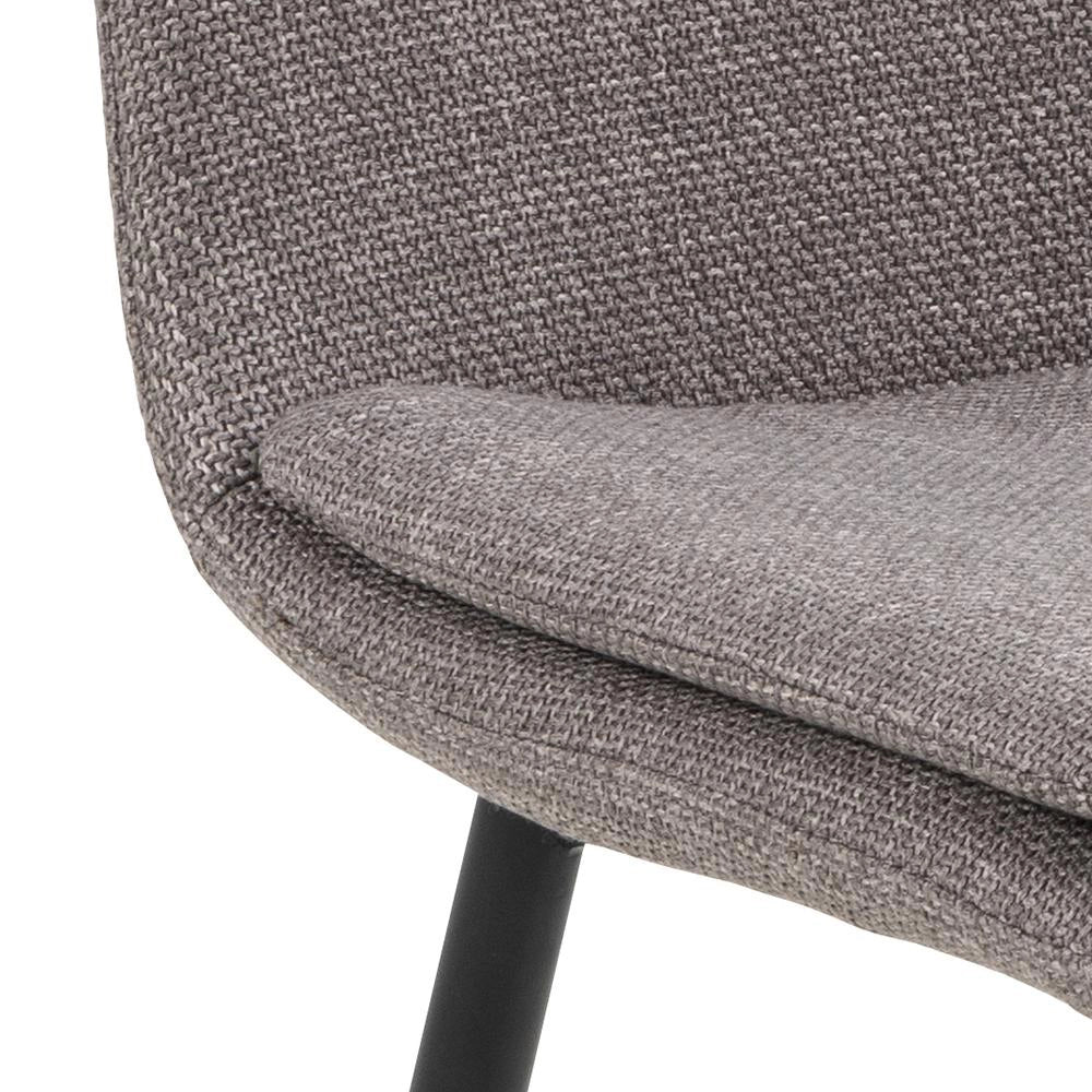 Teddi Dining Chair Brown Seat Detail