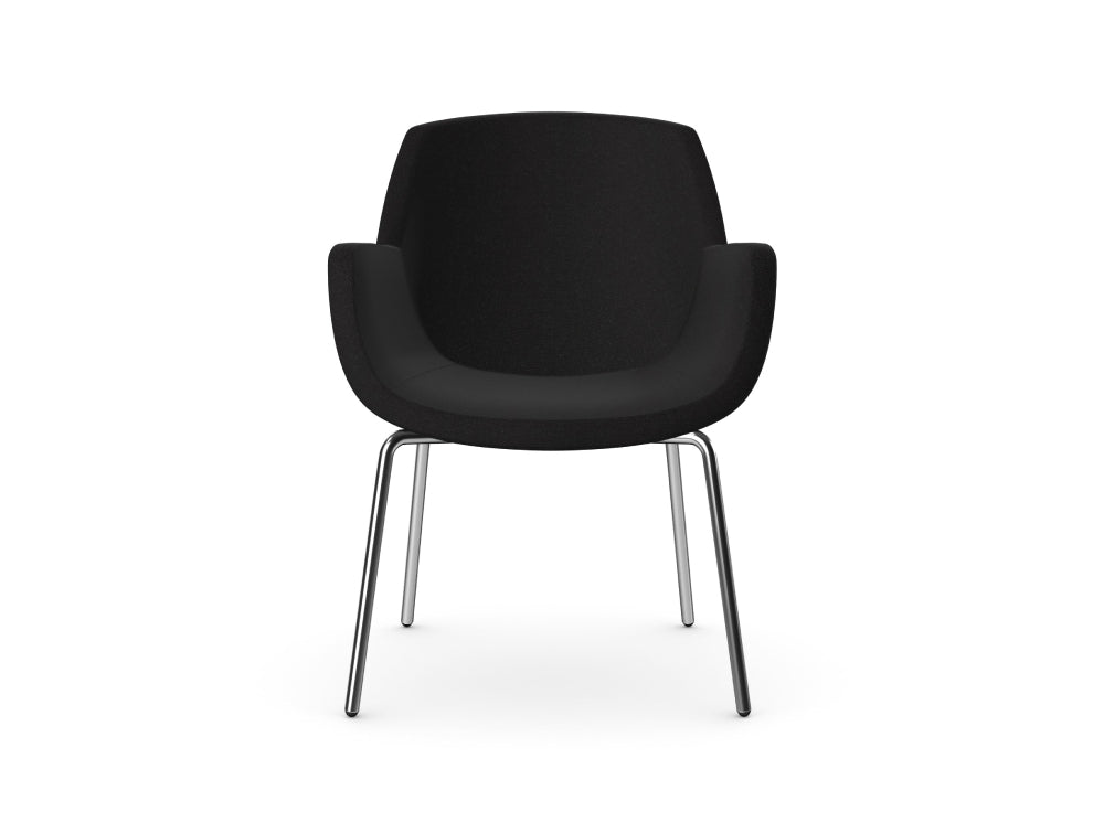 Tiana Upholstered Chair with 4 Metal Legs 5