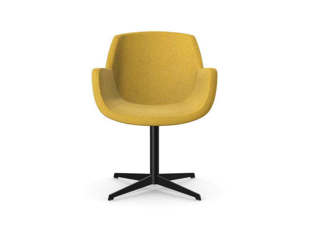 Tiana Upholstered Chair with 4 Star Metal Base 3
