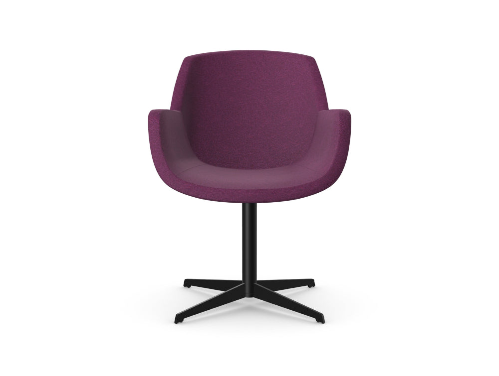 Tiana Upholstered Chair with 4 Star Metal Base
