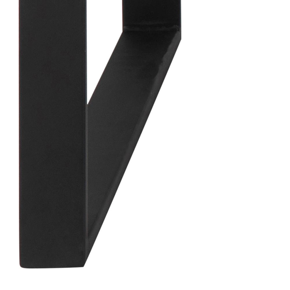 Trina Coffee Table Grey Black Base Detail