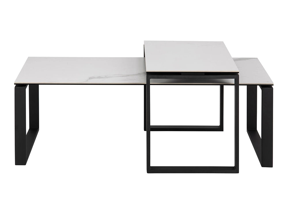 Trina Coffee Table Marble Black 2