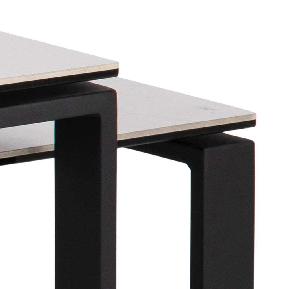 Trina Coffee Table Marble Black Corner Detail 2