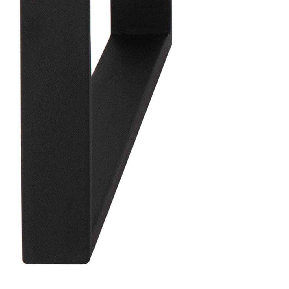 Trina Coffee Table Marble Black Leg Detail
