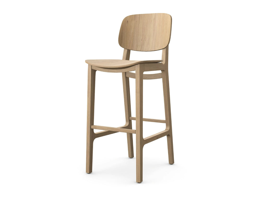 Verge Wooden Barstool 2