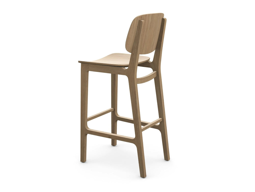 Verge Wooden Barstool 4