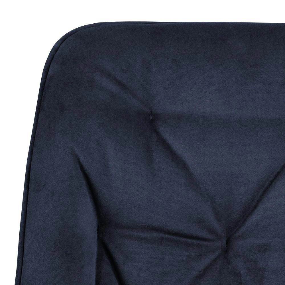 Vicky Dining Chair Midnight Blue Backrest Detail