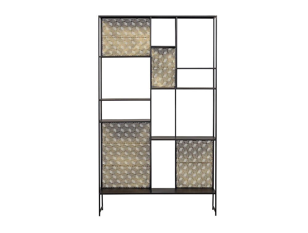 Viktor Display Cabinet - Black/Antique Brass 2