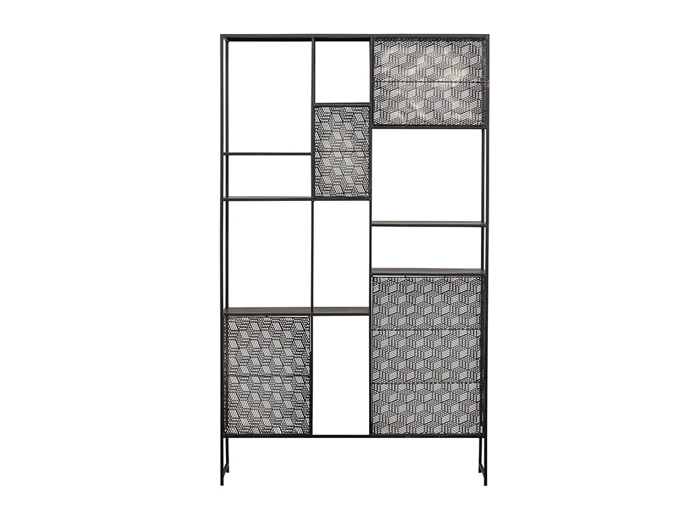 Viktor Display Cabinet - Black/Antique Brass 3