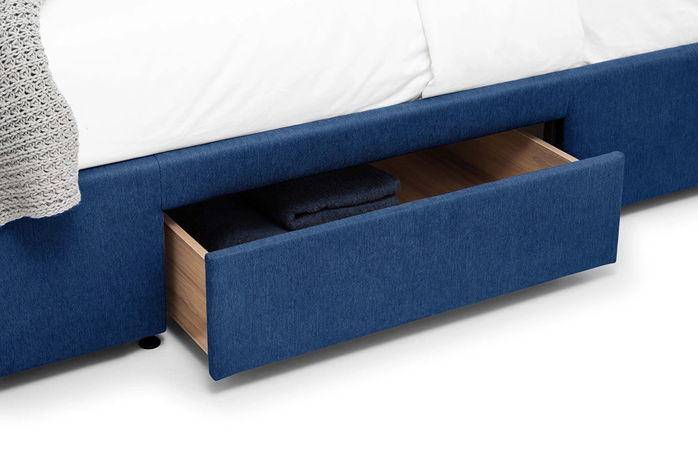 Violet 4 Drawer Bed Blue Drawer Detail
