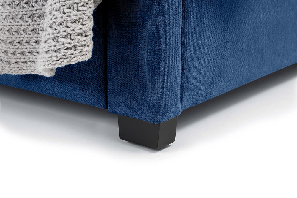 Violet 4 Drawer Bed Blue Foot Detail